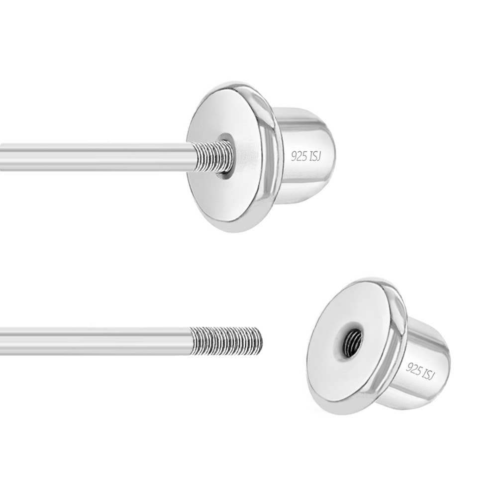 In Season Jewelry - Tiny Open Heart 4mm Baby Toddler Earrings - Sterling Silver