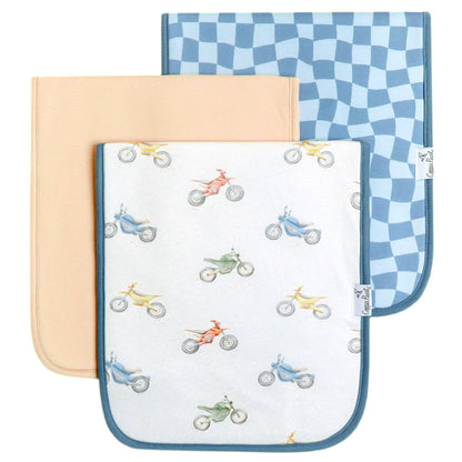 Copper Pearl - 3 Pack Premium Burp Cloths - Ryder