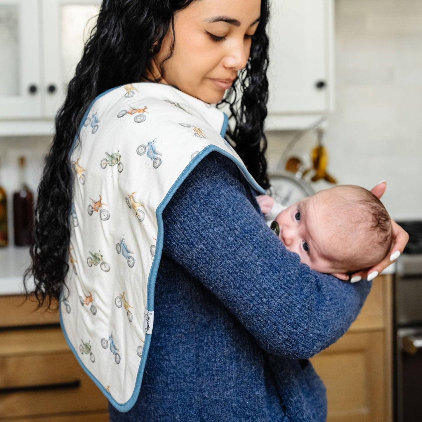 Copper Pearl - 3 Pack Premium Burp Cloths - Ryder