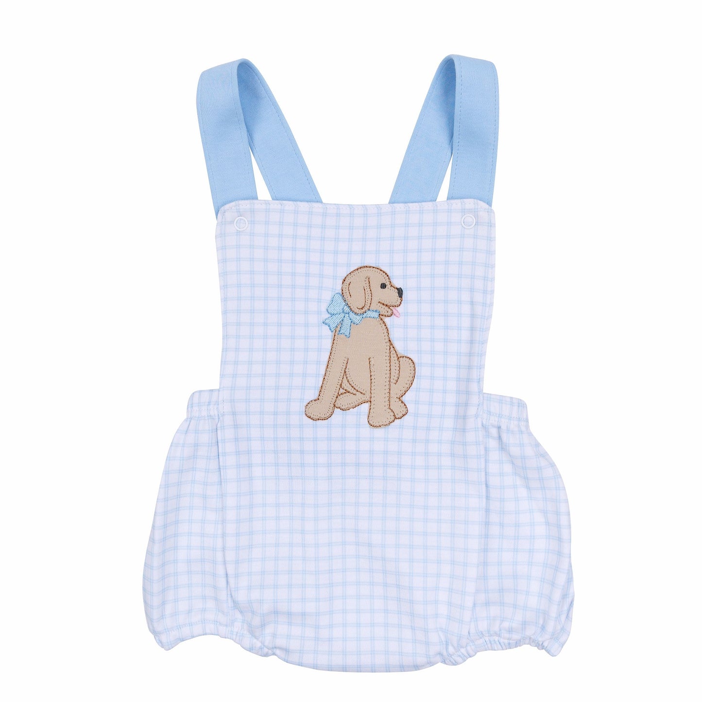 Magnolia Baby Puppy Playtime Light Blue Criss Cross Bubble