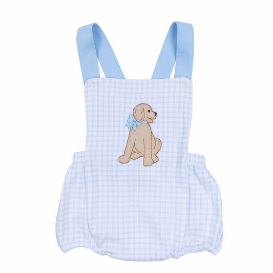 Magnolia Baby Puppy Playtime Light Blue Criss Cross Bubble