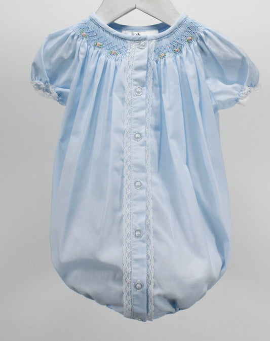 Baby Blessings Clothing - White Geometric Flowers Sophia Dress