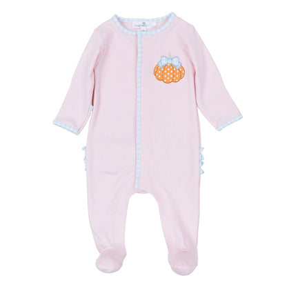 Magnolia Baby Bowtique Applique Ruffle Footie