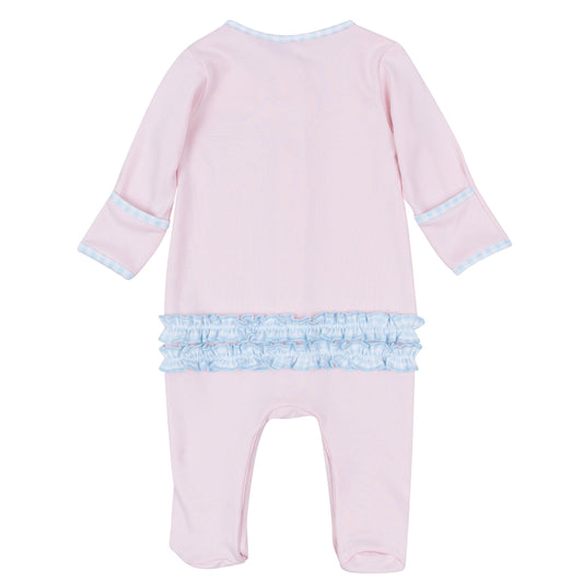 Magnolia Baby Bowtique Applique Ruffle Footie