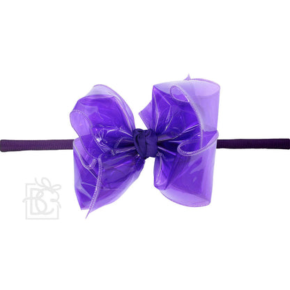 Beyond Creations, LLC - 4.5" WATERPROOF BOW W/ PANTYHOSE HEADBAND