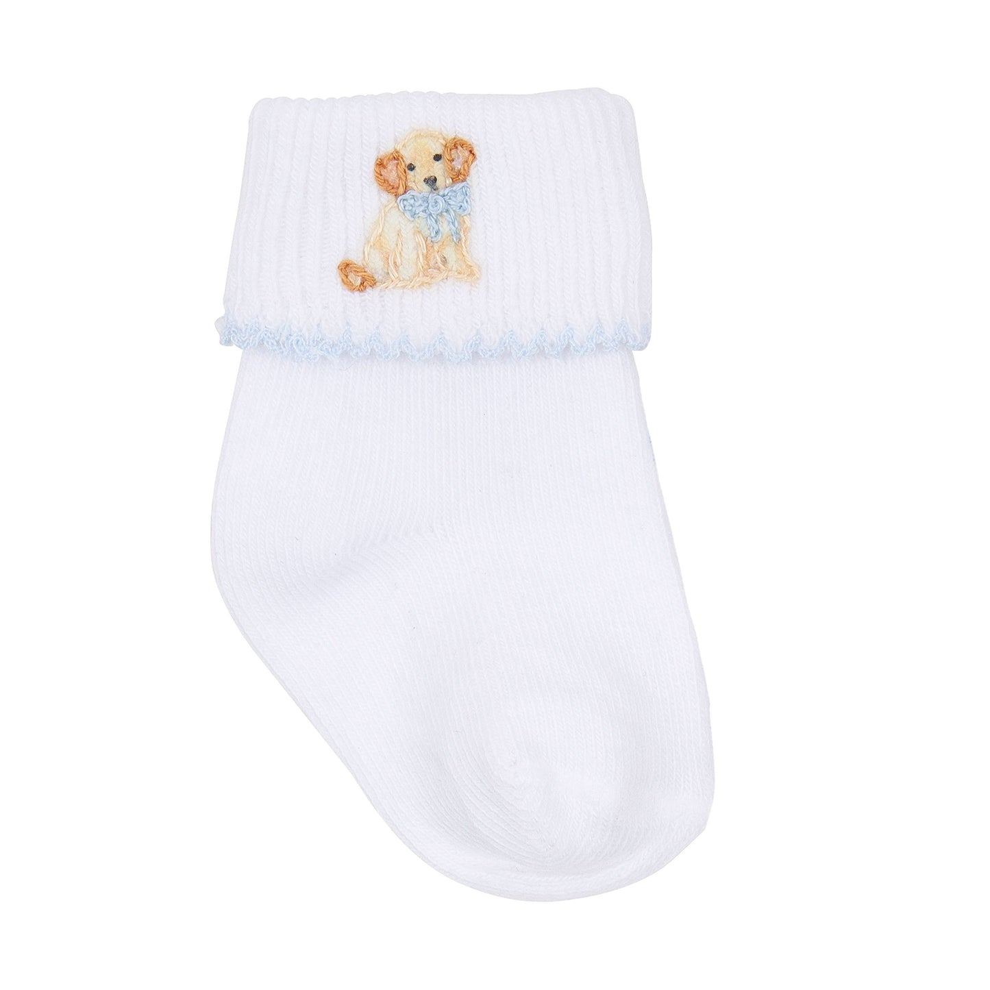 Sweet Golden Diaper Cover Set with Socks - Light Blue