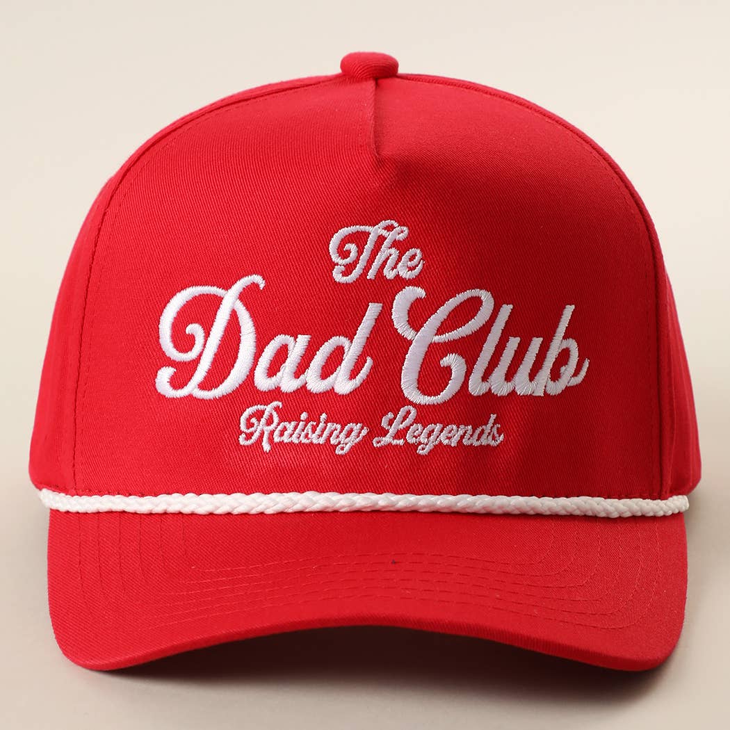 Fashion City - The Dad Club Raising Legends Embroidered Rope Trucker Hat