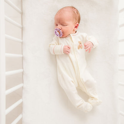 Magnolia Baby Bear Hugs Footie - Dusty Rose