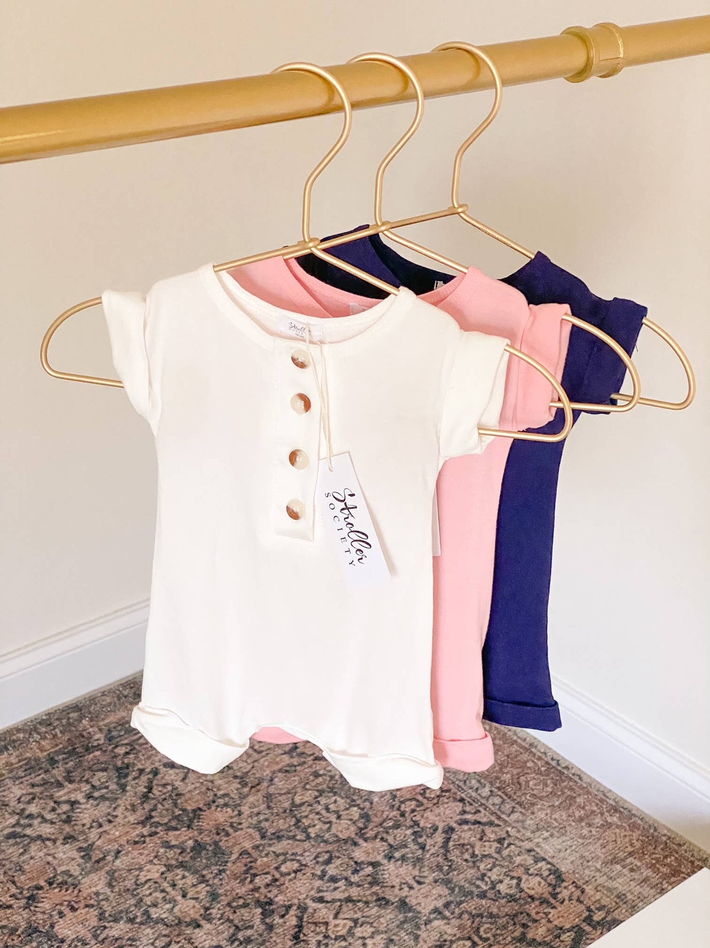 Stroller Society - Baby Rompers - Baby Clothing Multiple Colors (Newborn-12 M)