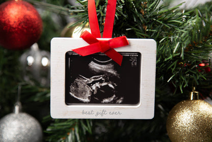 Best Gift Ever Sonogram Christmas Picture Frame Ornament