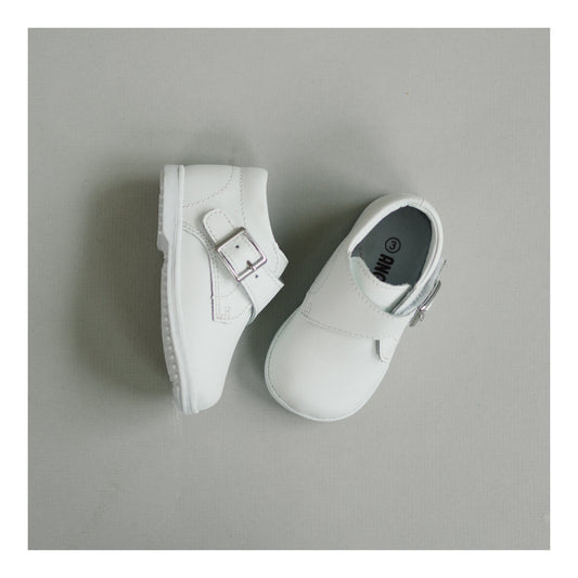 L'Amour Finch Velcro Bootie Shoes - White
