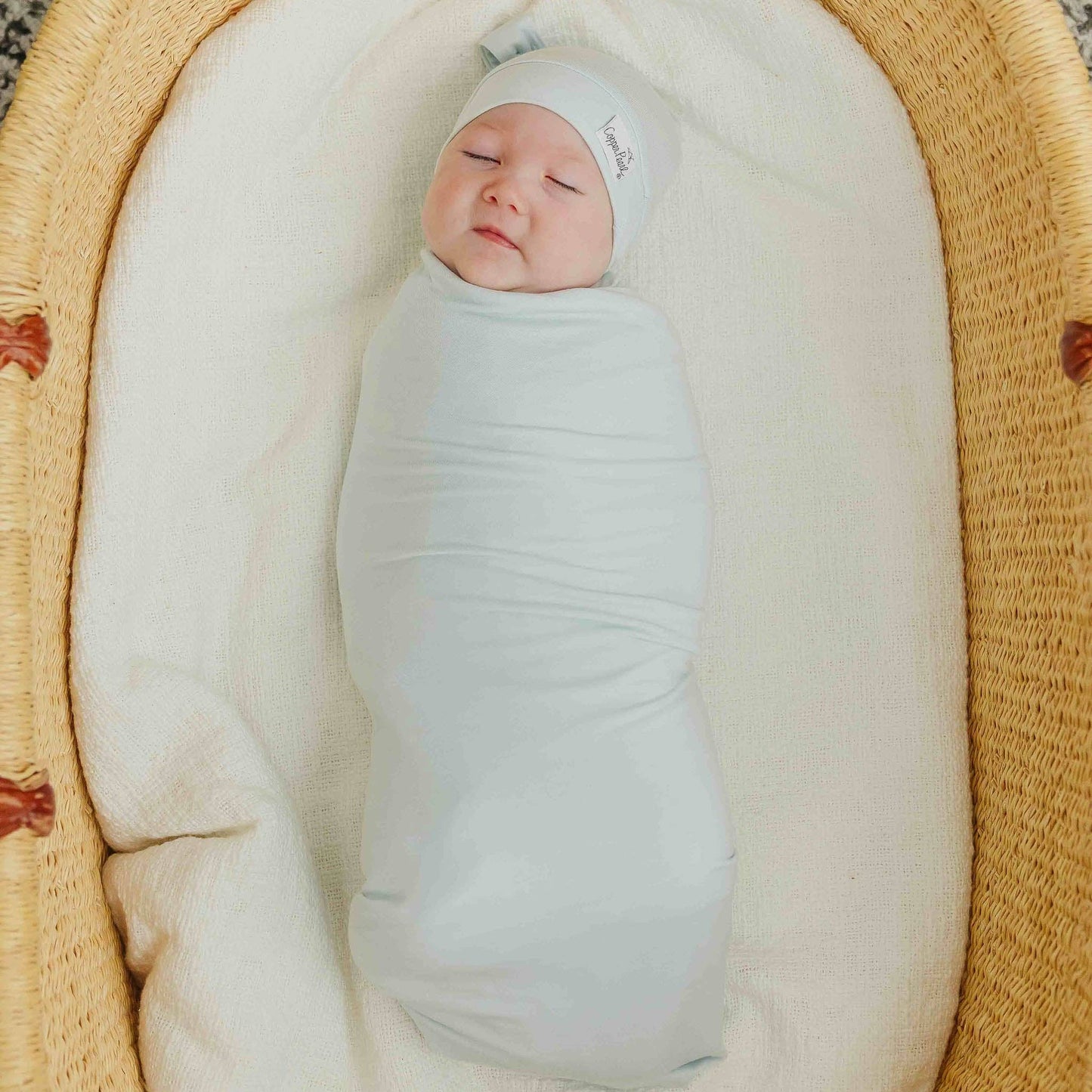 Copper Pearl - Knit Swaddle Blanket - Air