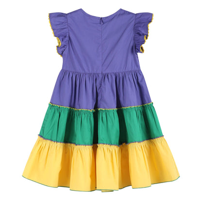 Lil Cactus - Purple, Green and Gold Mardi Gras Dress