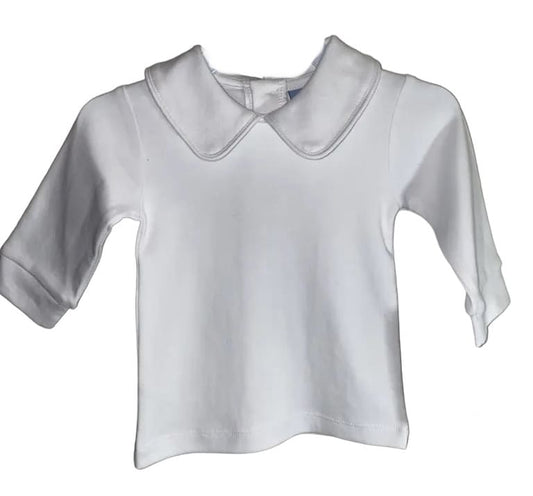 Three Sisters Boys White Knit Shirt