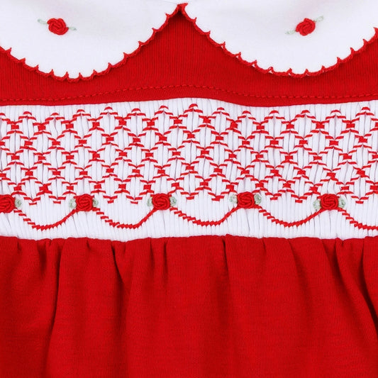 Magnolia Baby Millie Short Sleeve Dress - Red