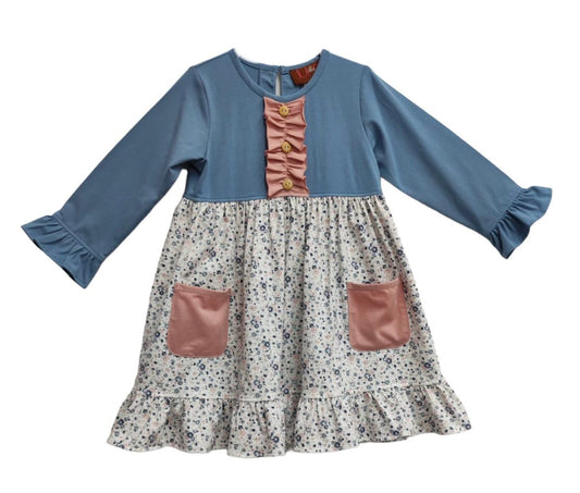 Millie Jay Girls Happy Go Lucky Dress with Pockets