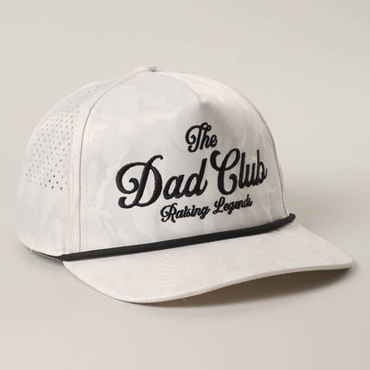 Fashion City - THE DAD CLUB Embroidered White Camo Trucker Hat