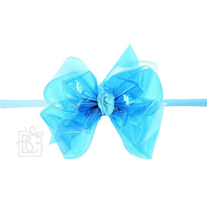 Beyond Creations, LLC - 4.5" WATERPROOF BOW W/ PANTYHOSE HEADBAND