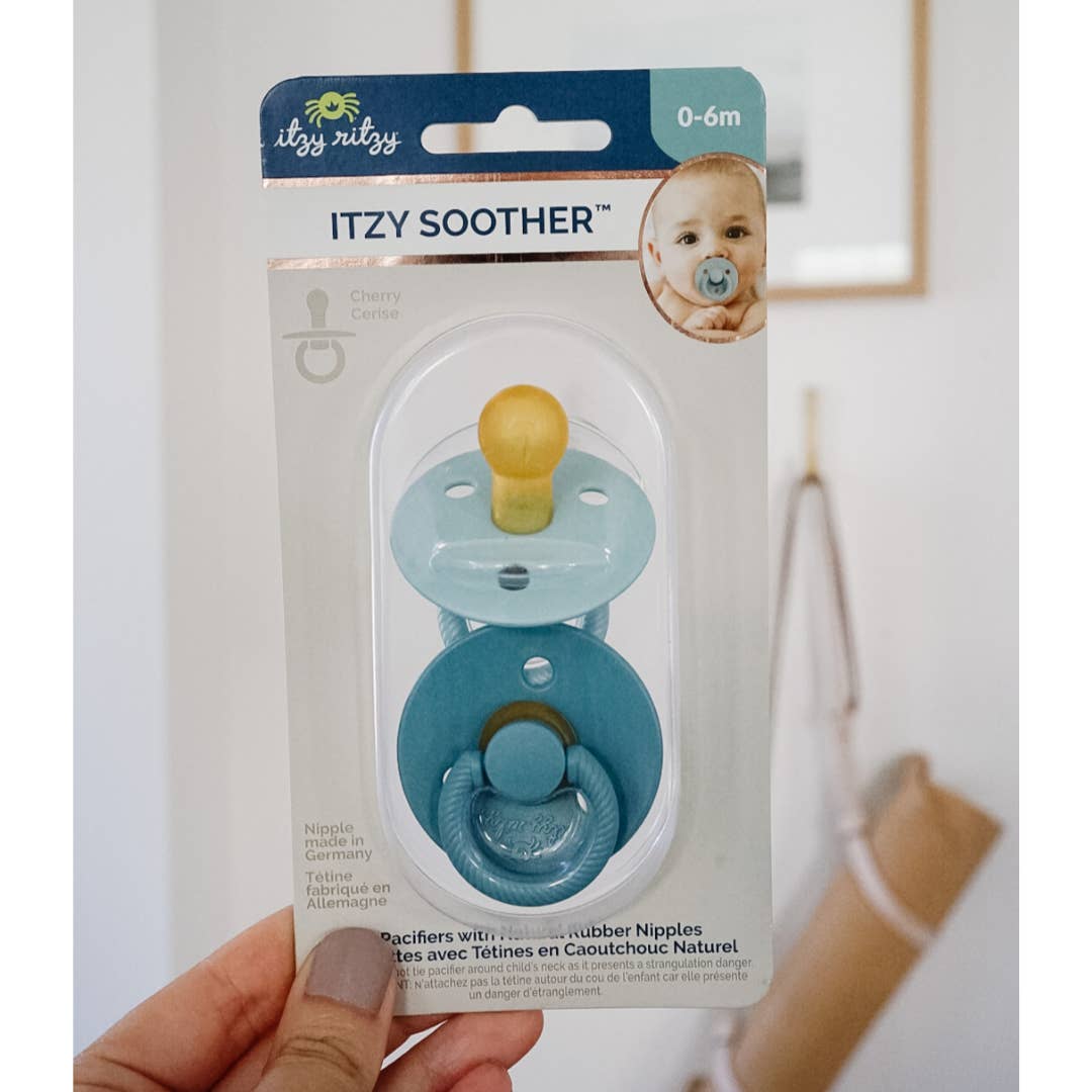 Itzy Soother™ Natural Rubber Paci Sets Harbor + Coast