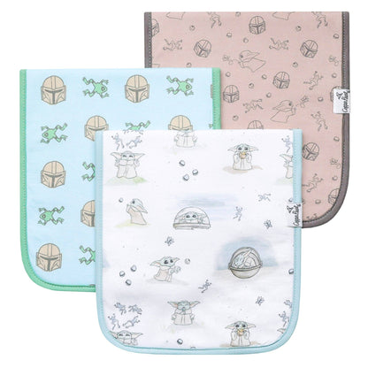 Copper Pearl - 3 Pack Premium Burp Cloths - Star Wars Grogu