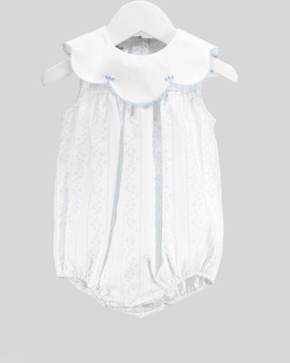 Baby Blessings Clothing - Scalloped Blue Aria Bubble