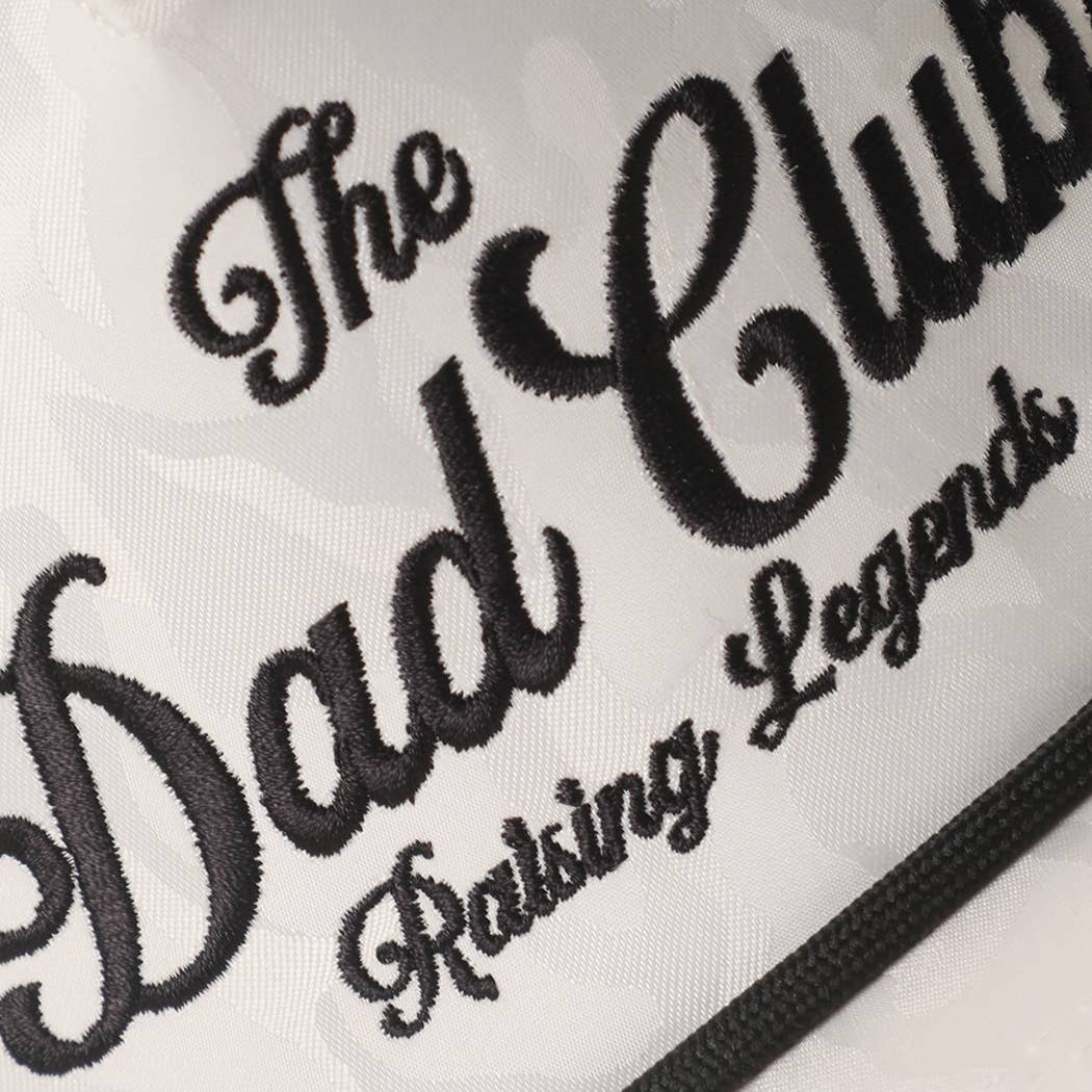 Fashion City - THE DAD CLUB Embroidered White Camo Trucker Hat