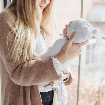 Copper Pearl - Knit Swaddle Blanket - Dove