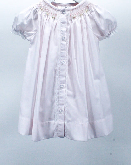 Baby Blessings Clothing - Pink Geometric Flowers Sophia Dress Classic