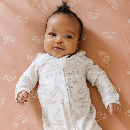 Copper Pearl - Zip-Up Footie Pajama - Gage