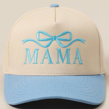 Fashion City - MAMA Ribbon Embroidered Two-Tone Trucker Hat