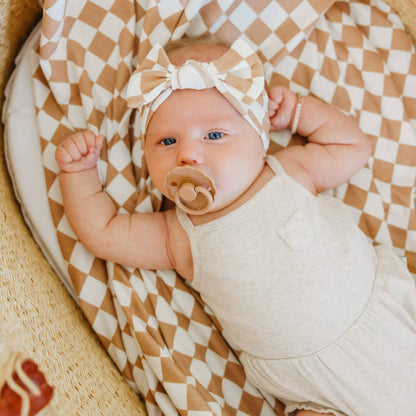 Copper Pearl - Knit Swaddle Blanket - Rad