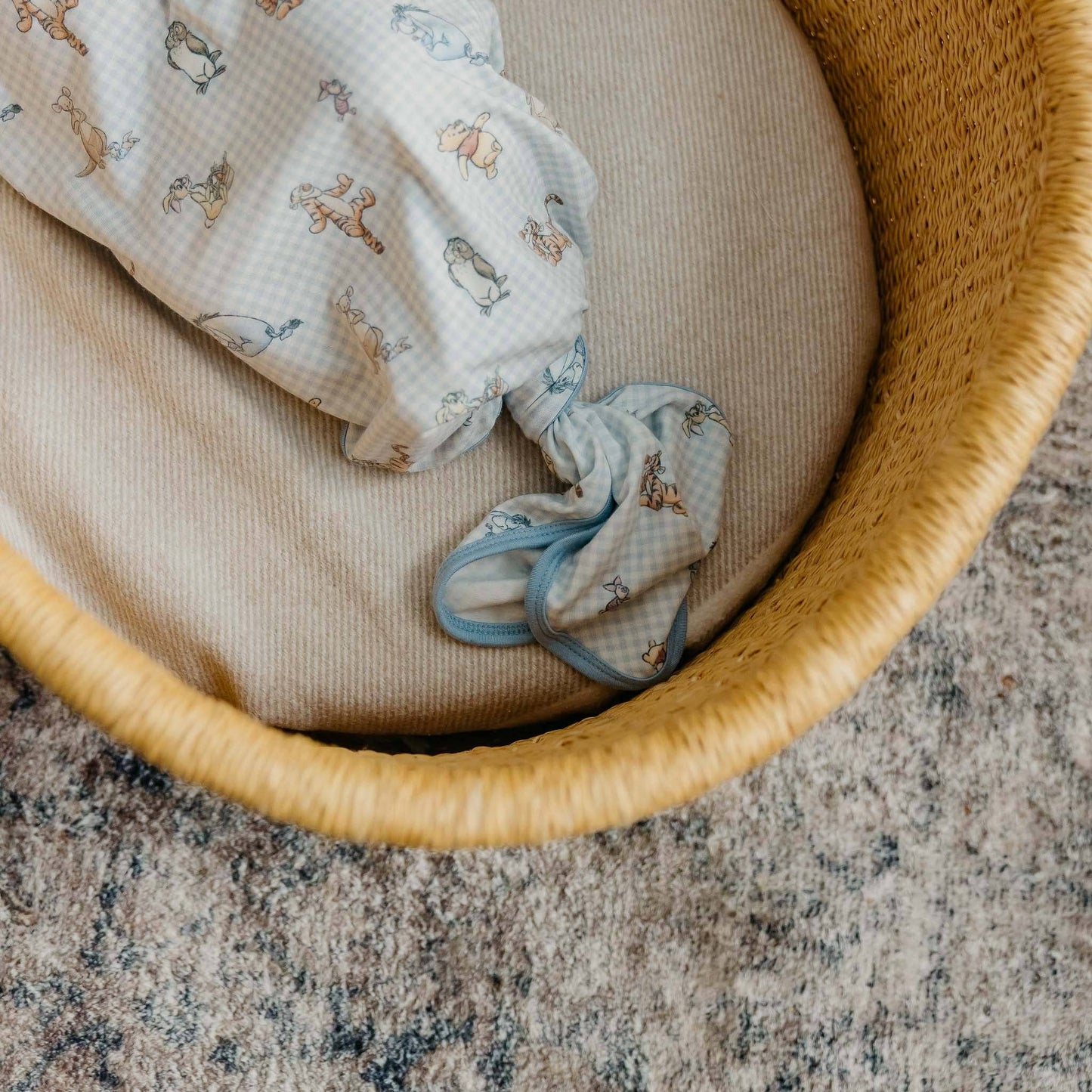 Copper Pearl - Newborn Knotted Gown - Winnie the Pooh and Friends