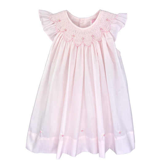 Petit Ami Bishop Smocked Rosebud Dress