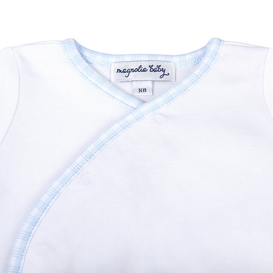 Magnolia Baby New Beginnings Blue Footed Pant Set