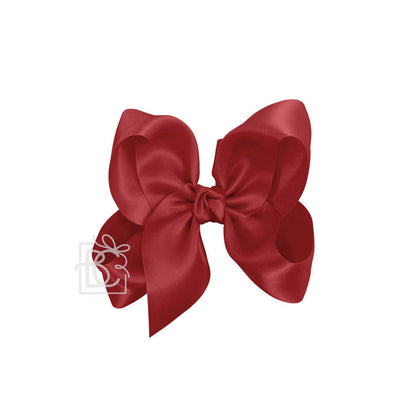 Beyond Creations, LLC - 4.5 SATIN BOW ON CLIP