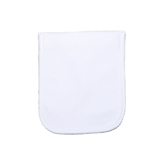 Baby Loren White Pima Burping Pad