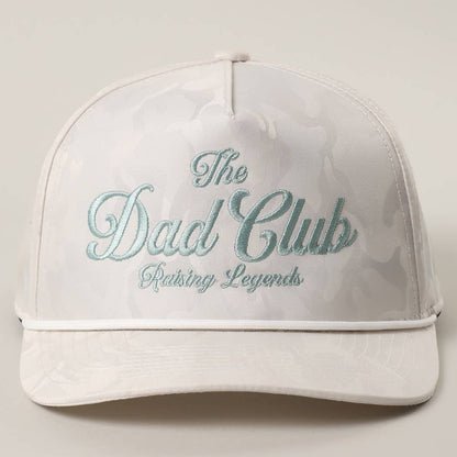 Fashion City - THE DAD CLUB Embroidered White Camo Trucker Hat
