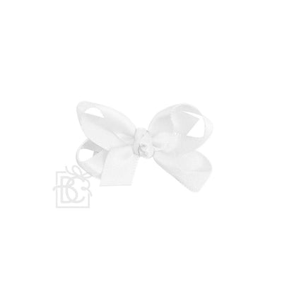 Beyond Creations, LLC - 4.5 SATIN BOW ON CLIP