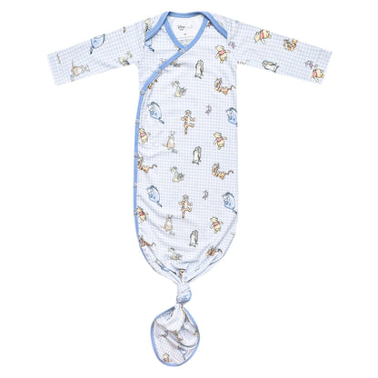 Copper Pearl - Newborn Knotted Gown - Winnie the Pooh and Friends