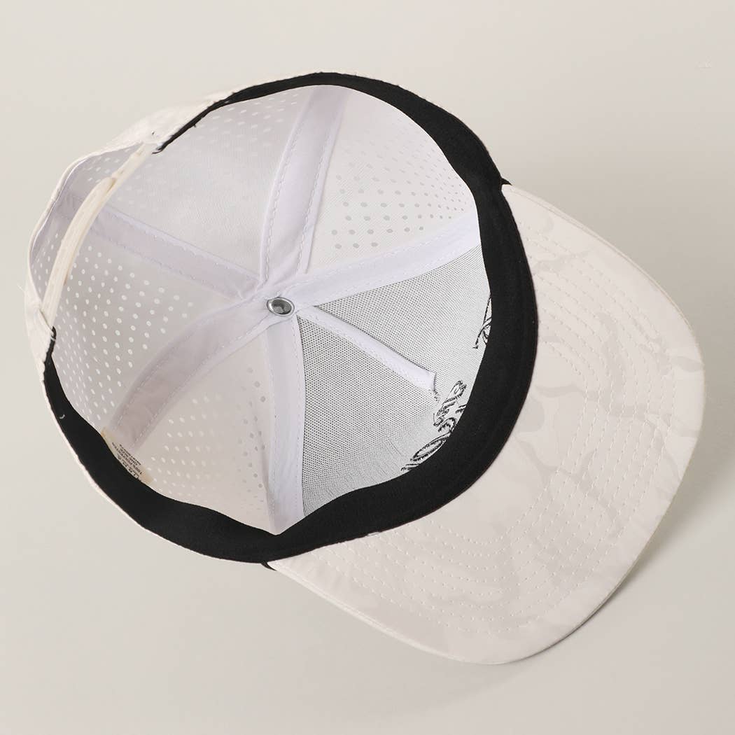 Fashion City - THE DAD CLUB Embroidered White Camo Trucker Hat