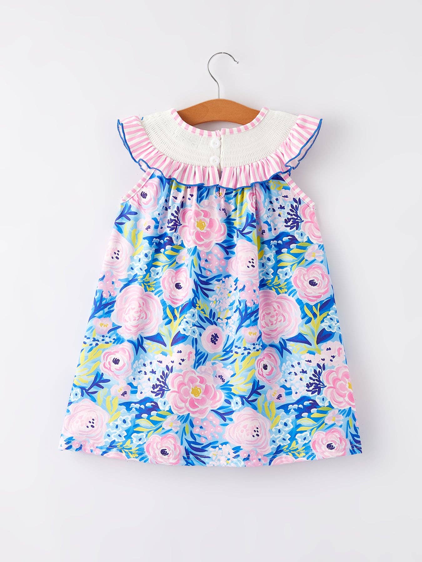 Rylee Faith Designs - “I ❤ MAMA”Embroidery Smocking Baby Girls Dress