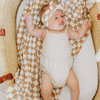 Copper Pearl - Knit Swaddle Blanket - Rad