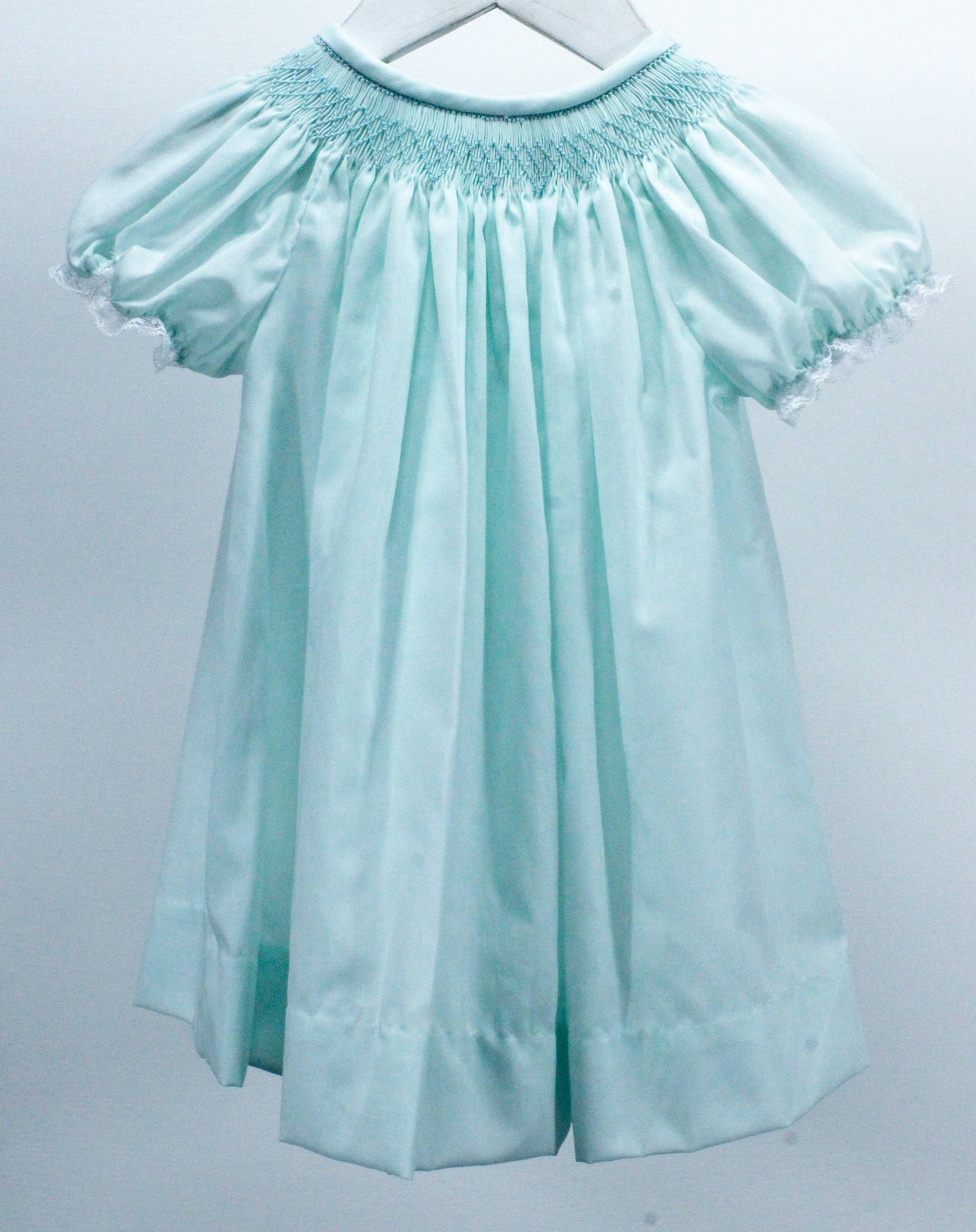 Baby Blessings Clothing - Mint Geometric Flowers Sophia Dress