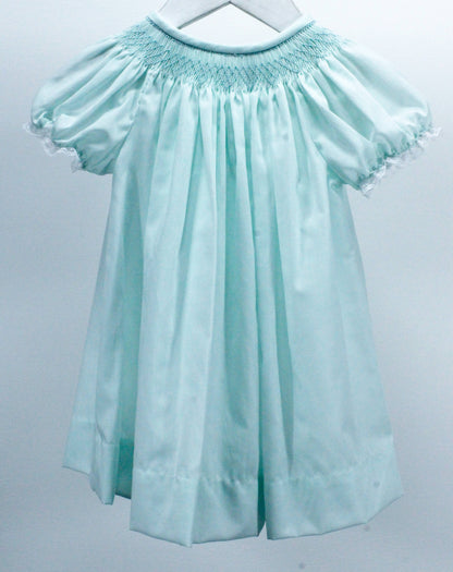 Baby Blessings Clothing - Mint Geometric Flowers Sophia Dress