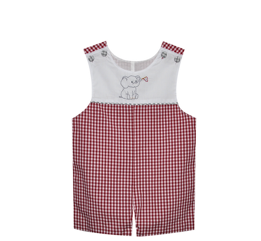 Southern Saturday Elephant w/ Flag Crimson/Grey Shortall