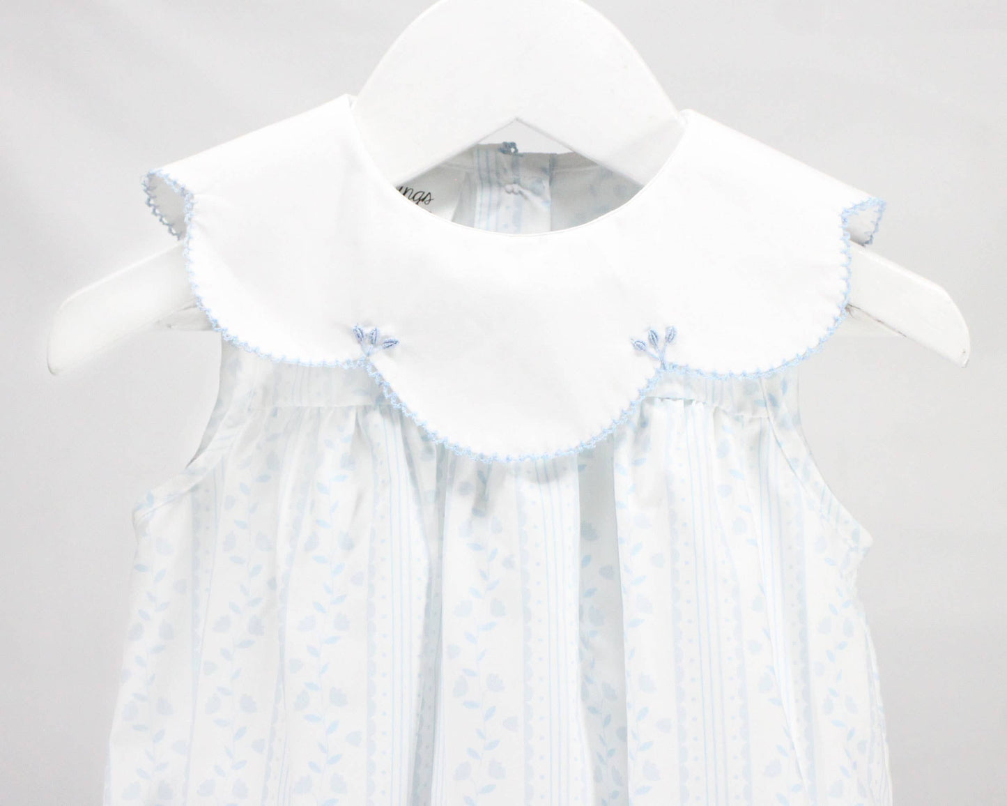 Baby Blessings Clothing - Scalloped Blue Aria Dress