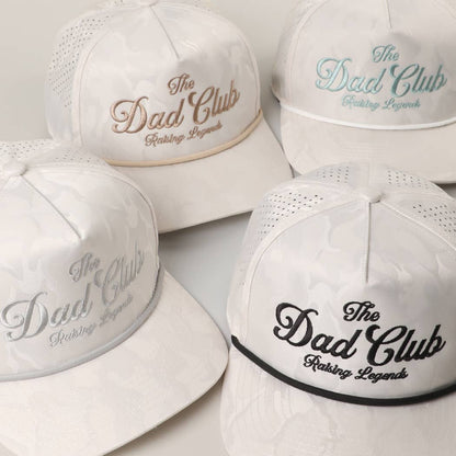 Fashion City - THE DAD CLUB Embroidered White Camo Trucker Hat