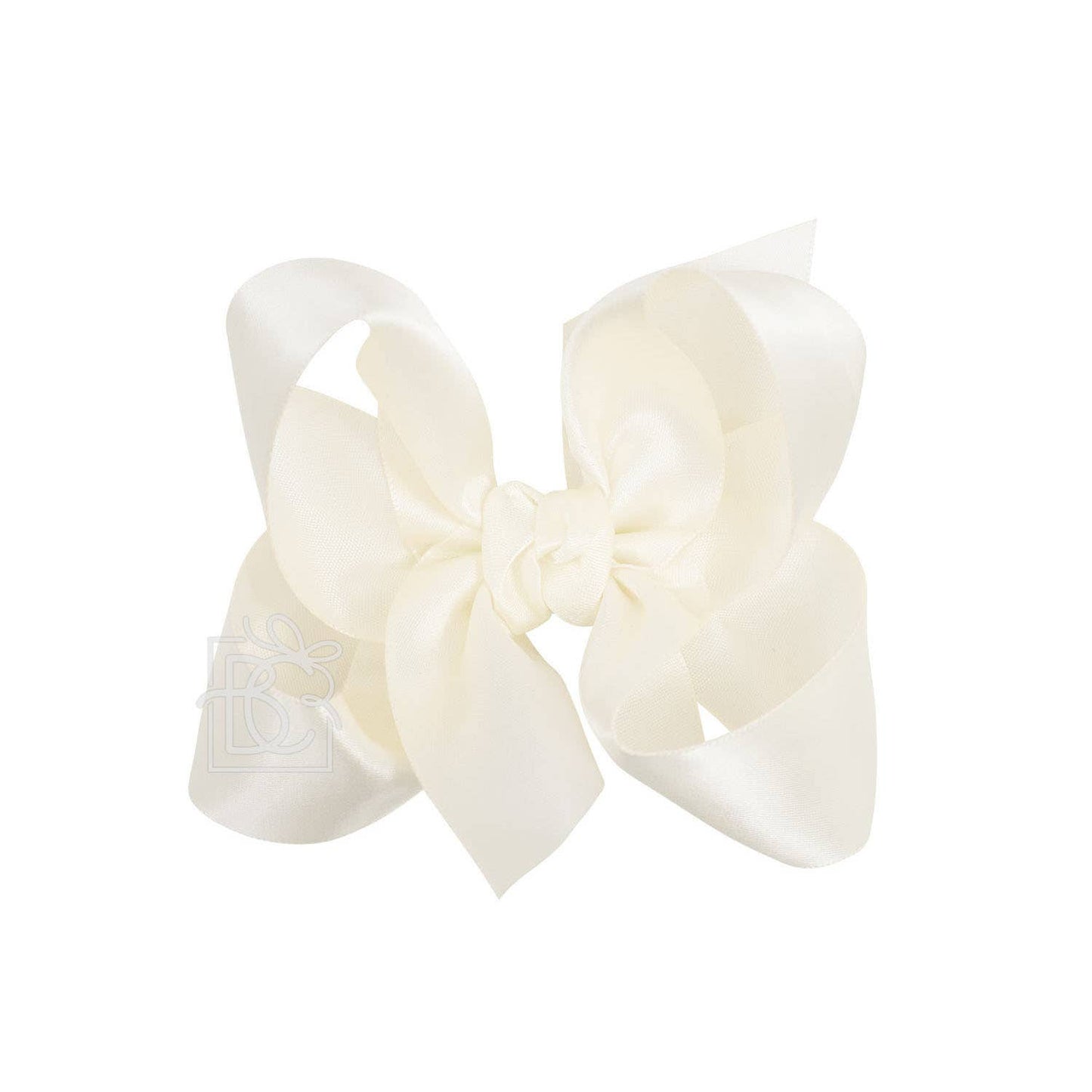Beyond Creations, LLC - 4.5 SATIN BOW ON CLIP
