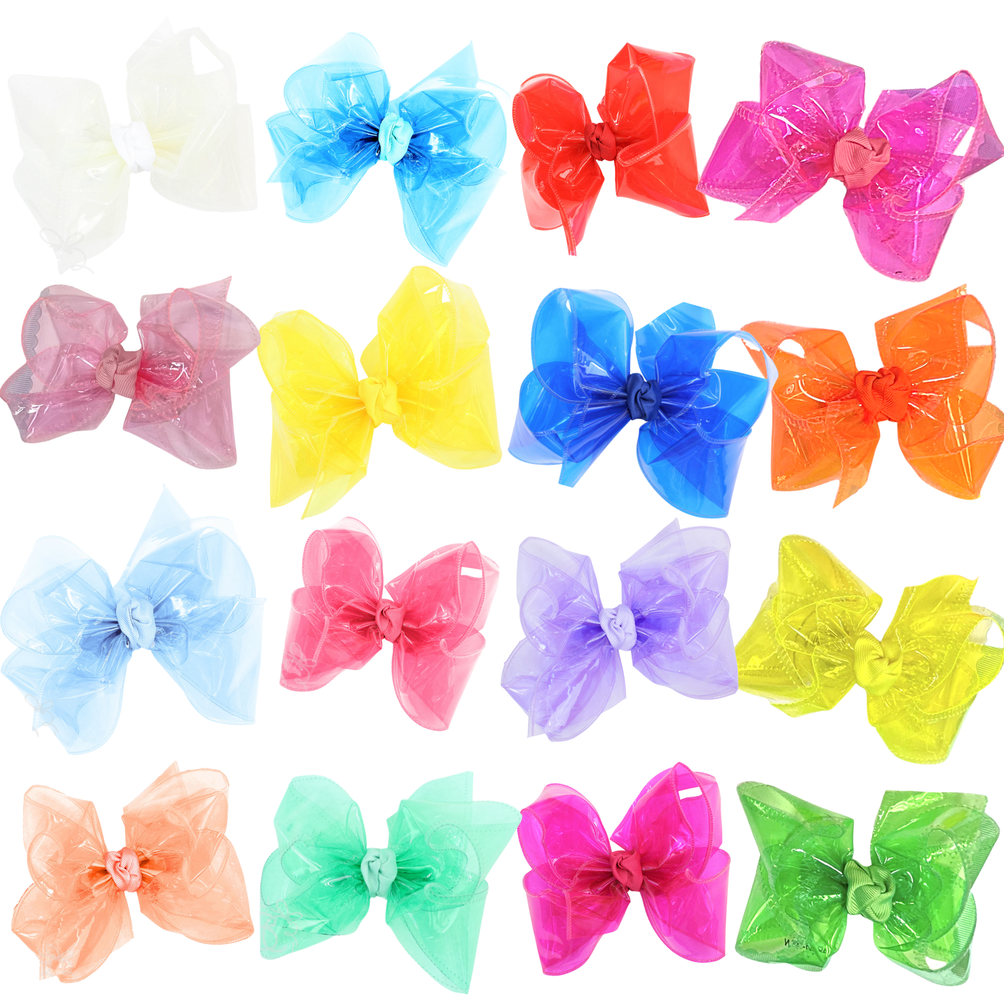 Beyond Creations, LLC - WATERPROOF BOWS ON ALLIGATOR CLIP 4.5"