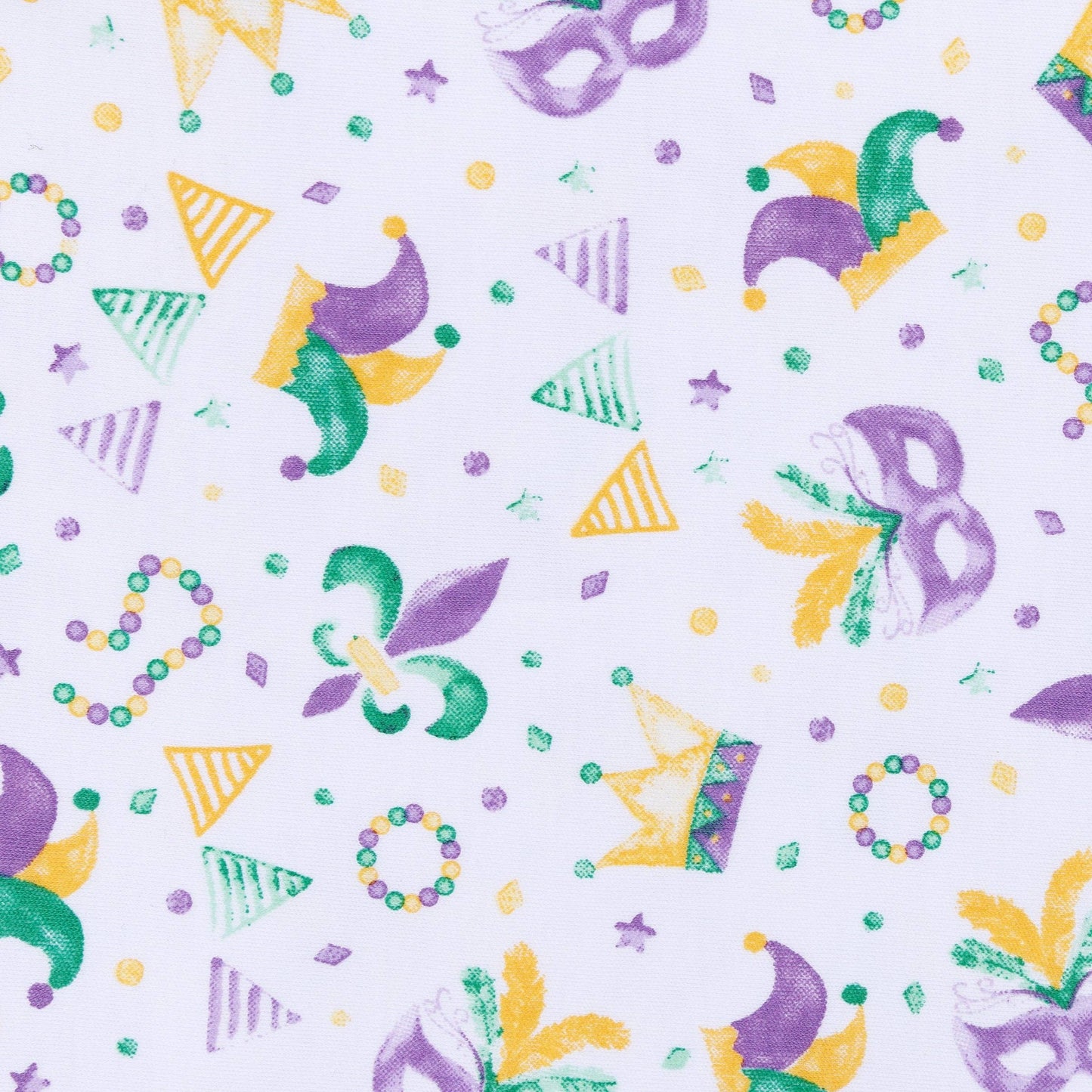 Magnolia Baby - Mardi Gras Munchkins Zip Pajamas